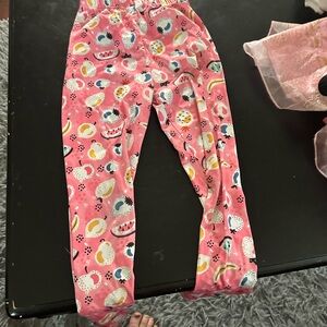 Pink Patterned Pajama Pants